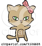 Poster, Art Print Of Cute Cartoon Cat