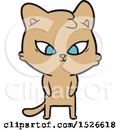 Poster, Art Print Of Cute Cartoon Cat