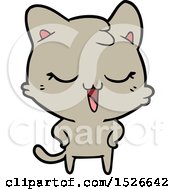 Poster, Art Print Of Happy Cartoon Cat