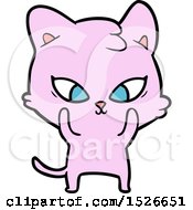 Poster, Art Print Of Cute Cartoon Cat