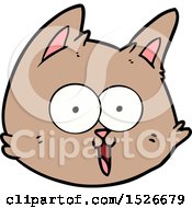 Poster, Art Print Of Cartoon Cat Face