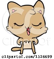 Poster, Art Print Of Happy Cartoon Cat