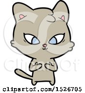 Poster, Art Print Of Cute Cartoon Cat