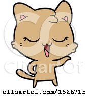 Poster, Art Print Of Happy Cartoon Cat