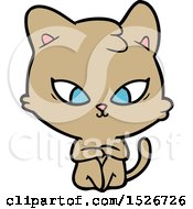 Poster, Art Print Of Cute Cartoon Cat