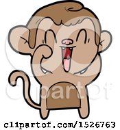 Cartoon Laughing Monkey