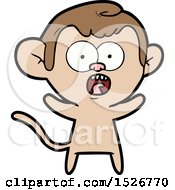Cartoon Shocked Monkey