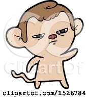 Poster, Art Print Of Cartoon Annoyed Monkey