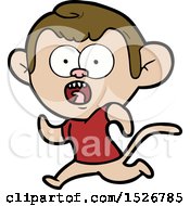 Poster, Art Print Of Cartoon Running Monkey