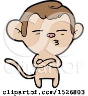 Poster, Art Print Of Cartoon Suspicious Monkey