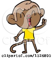 Cartoon Laughing Monkey