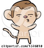 Cartoon Suspicious Monkey