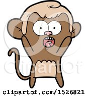 Poster, Art Print Of Cartoon Shocked Monkey