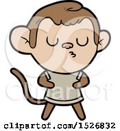 Cartoon Calm Monkey