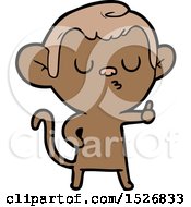 Poster, Art Print Of Cartoon Calm Monkey
