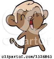 Poster, Art Print Of Cartoon Laughing Monkey