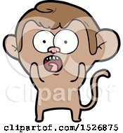 Poster, Art Print Of Cartoon Shocked Monkey
