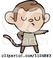 Poster, Art Print Of Cartoon Calm Monkey