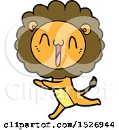 Happy Cartoon Lion