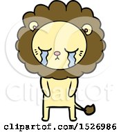 Poster, Art Print Of Crying Cartoon Lion