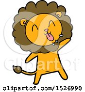 Poster, Art Print Of Happy Cartoon Lion