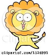 Poster, Art Print Of Happy Cartoon Lion