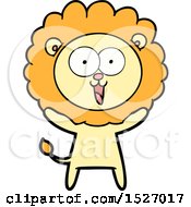 Poster, Art Print Of Happy Cartoon Lion