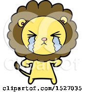 Poster, Art Print Of Cartoon Crying Lion