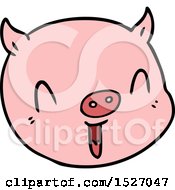 Poster, Art Print Of Cartoon Pig Face