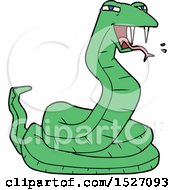 Poster, Art Print Of Cartoon Snake Hissing