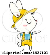 Poster, Art Print Of Cartoon Rabbit Gardener