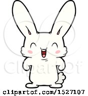 Poster, Art Print Of Cartoon Rabbit Laughing