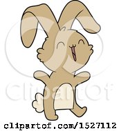 Poster, Art Print Of Happy Cartoon Rabbit