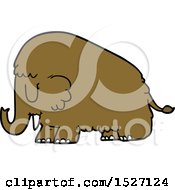 Poster, Art Print Of Cartoon Mammoth