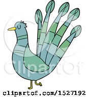 Cartoon Peacock by lineartestpilot