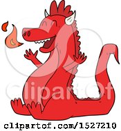 Poster, Art Print Of Cartoon Happy Dragon