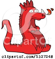 Poster, Art Print Of Cartoon Happy Dragon