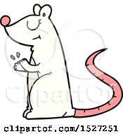 Poster, Art Print Of Cartoon White Mouse