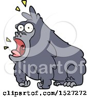 Cartoon Shouting Gorilla by lineartestpilot