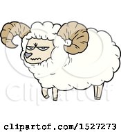 Cartoon Angry Ram by lineartestpilot