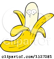 Cartoon Banana With Face by lineartestpilot