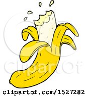 Cartoon Bitten Banana by lineartestpilot
