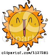 Happy Cartoon Sun by lineartestpilot