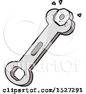 Cartoon Spanner Turning Nut by lineartestpilot