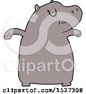 Poster, Art Print Of Cartoon Hippo