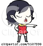 Cute Cartoon Vampire Girl