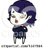 Poster, Art Print Of Cute Cartoon Vampire Girl