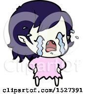Poster, Art Print Of Cartoon Crying Vampire Girl
