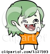 Poster, Art Print Of Cartoon Laughing Vampire Girl