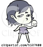 Poster, Art Print Of Cartoon Vampire Girl